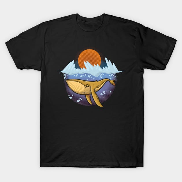 Purple Ocean T-Shirt by LetterQ